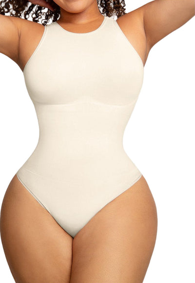 COMFIDELLE® Crew Neck Racerback Bodysuit