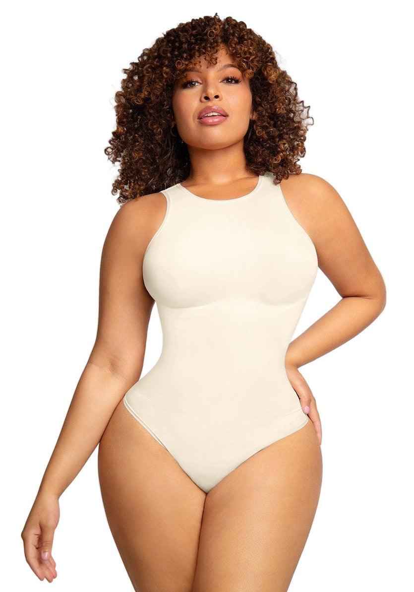 COMFIDELLE® Crew Neck Racerback Bodysuit