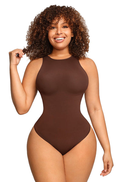 COMFIDELLE® Crew Neck Racerback Bodysuit