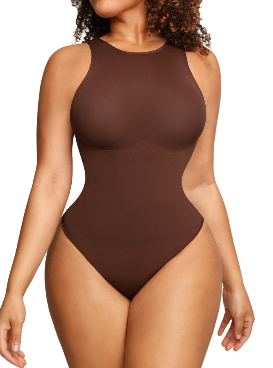COMFIDELLE® Crew Neck Racerback Bodysuit