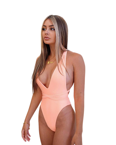 COMFIDELLE® Deep V One-Piece Swimsuit