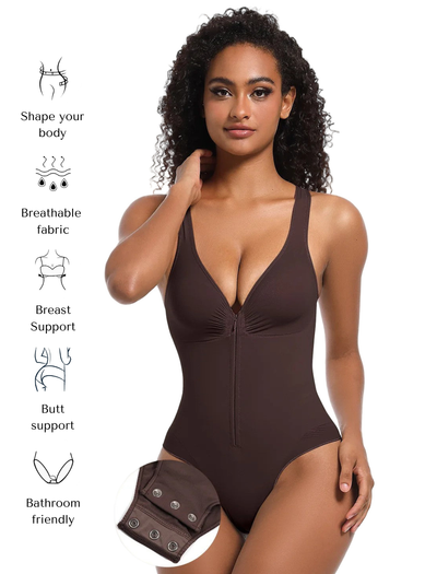 COMFIDELLE® Frontzip Seamless Bodysuit