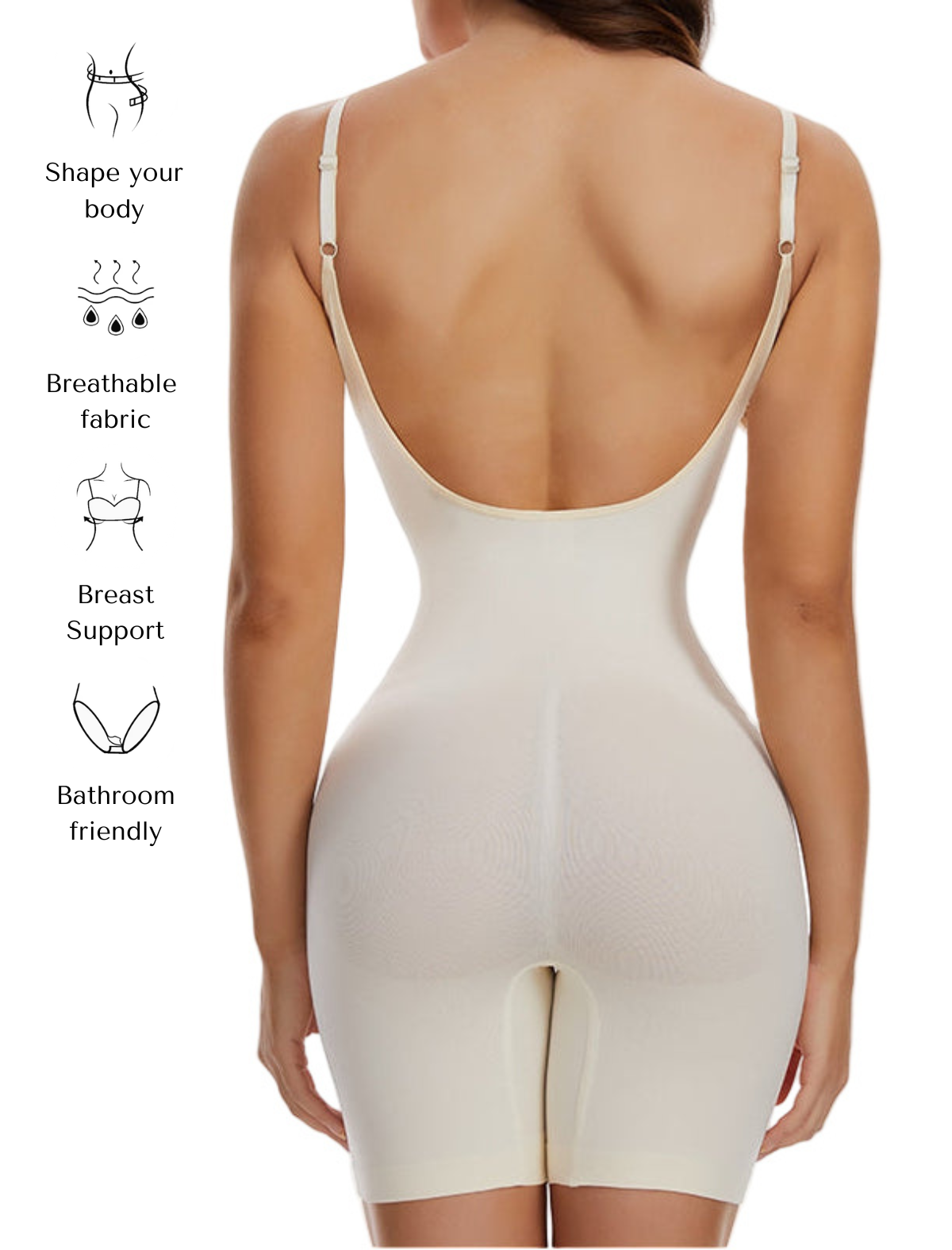 COMFIDELLE® U-Plunge Backless Bodysuit