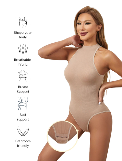 COMFIDELLE® Seamless Round-Neck Bodysuit