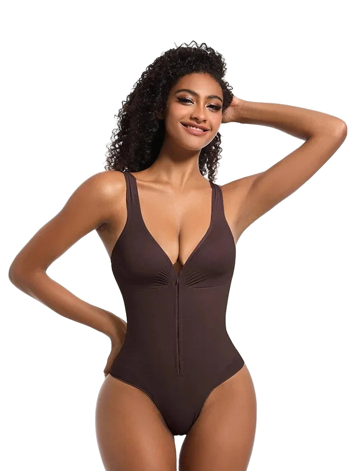 COMFIDELLE® Frontzip Seamless Bodysuit