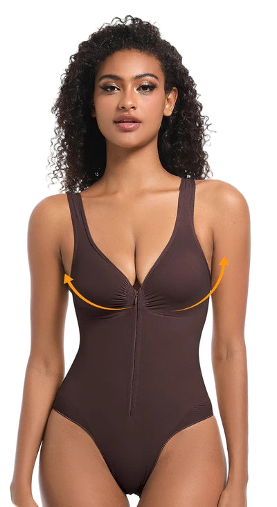 COMFIDELLE® Frontzip Seamless Bodysuit