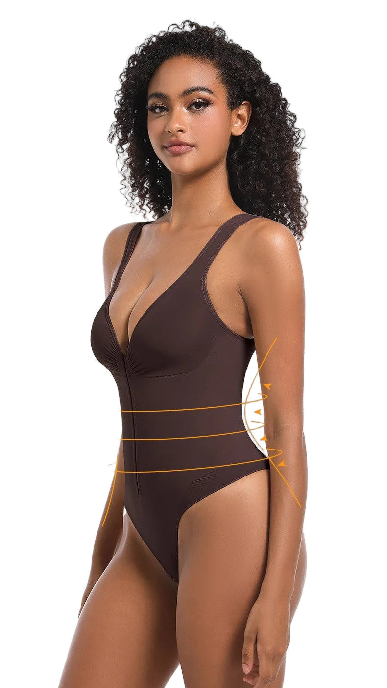 COMFIDELLE® Frontzip Seamless Bodysuit