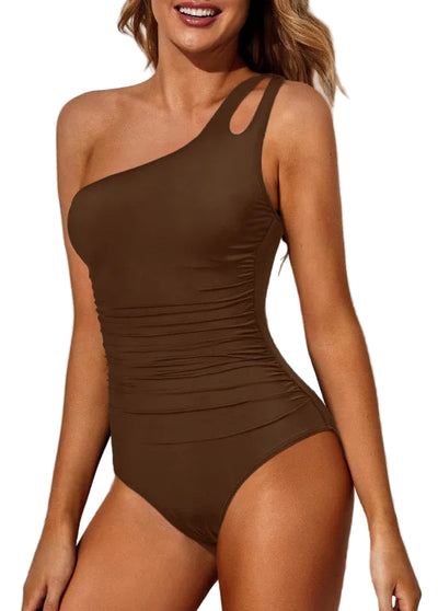 COMFIDELLE® One-Shoulder Sculpting Swimsuit