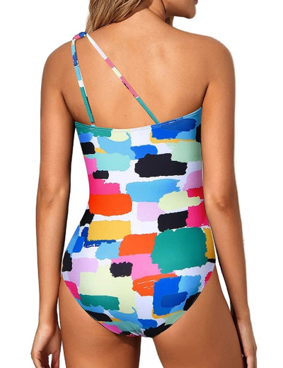 COMFIDELLE® One-Shoulder Sculpting Swimsuit