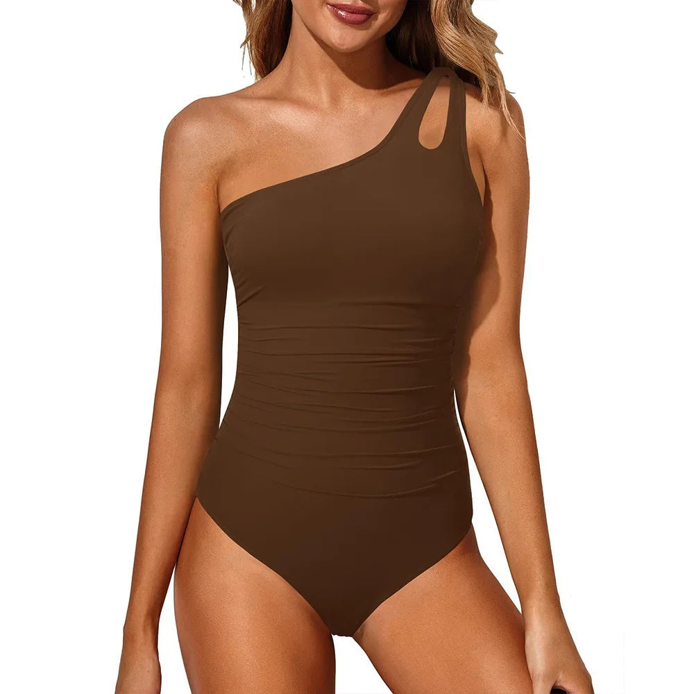 COMFIDELLE® One-Shoulder Sculpting Swimsuit