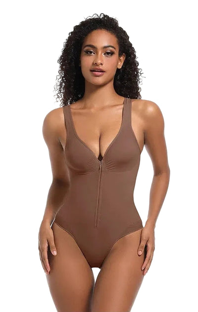 COMFIDELLE® Frontzip Seamless Bodysuit